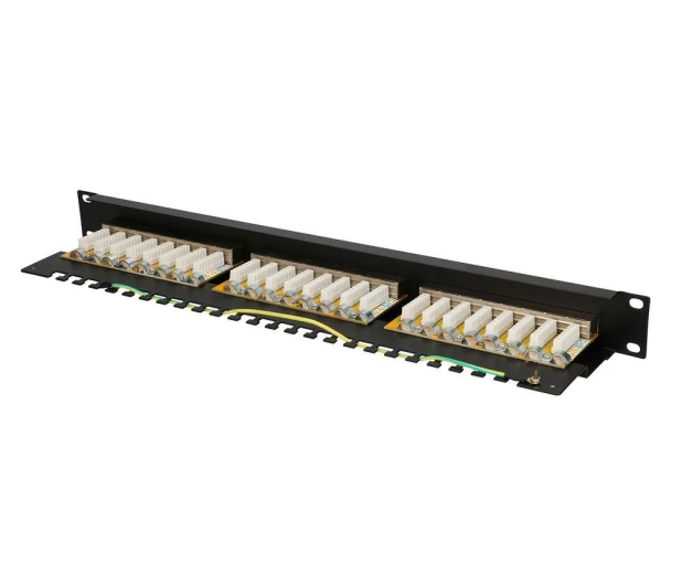 ExtraLink  Patchpanel 24p 19" 1U STP 6 półka (czarna) - 1323251 - zdjęcie 5